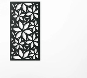 drevko Moderný obraz na stenu Rozkvitnuté kvety Rozmer obrazu: 44,5 x 22 cm, Farba dekorácie: Čierna