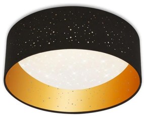 Brilo Brilo 3482-015 - LED Stropné svietidlo MAILA STARRY LED/12W/230V čierna/zlatá BL1516