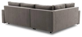 Rohová rozkladacia sedacia súprava GRANDE PLUS - color mikro Ľavá Sivá