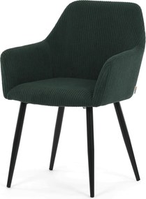 Jedálenská stolička látka/kov DCH-V4009 Farba: Zelená