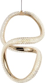 Toolight Toolight, LED závesné svietidlo 24W, 4000K, G077-3CPR, zlatá, OSW-08667