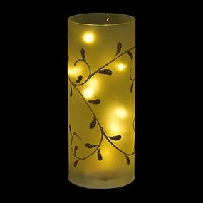 Dekoratívna LED sviečka s motívom vetvičiek 20 cm