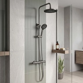 Rea Foss Clif, sprchový set s pákovou batériou, titánová, REA-P3900