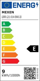Mexen LDRR, LED stropné svietidlo na zapustenie 14 x 14 cm, 9W, neutrálna - 4000K, 990 lm, biela - L211-014-0940-20