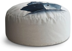 Sablio Taburet Circle Vojnová loď na pokojnom mori: 38x48 cm
