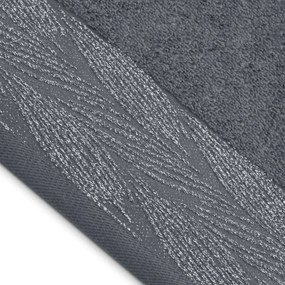 Súprava 3 ks uterákov ALLIUM klasický štýl grafitovo šedá