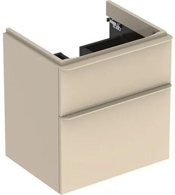 Kúpeľňová skrinka pod umývadlo Geberit Smyle Square 58,4x62x47 cm v šedej farbe 500.352.JL.1