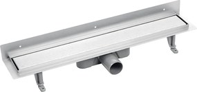 Laveo Sprchový odtokový žľab ku stene Basso 100 cm - COB_211D, nerez brúsená