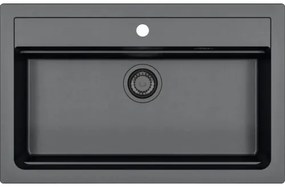 Granitový drez ALVEUS ATROX 500 x 790 mm čierna 1148163