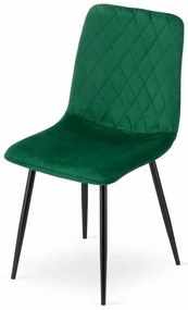 Kreslo TURIN - tmavozelený zamat