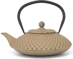 Béžová kanvica na čaj z liatiny 1,25 l Xilin – Bredemeijer