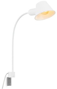 Briloner 2079-016 - Nástenná flexibilná lampa 1xE27/10W/230V biela BL1810