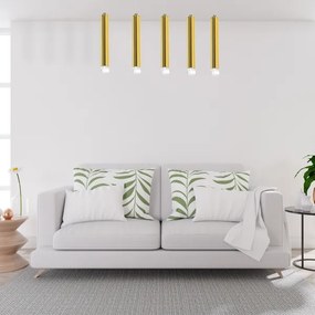 LED Luster na lanku GOLDIE 5xLED/25W/230V zlatá