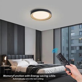 Brilagi - stmievateľné LED stropné svietidlo NEXO LED/48W/230V 3000-6000K čierne, priemer 43 cm, s diaľkovým ovládaním