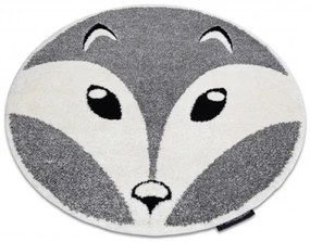 Koberec JOY Fox kruh sivý / krém