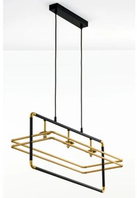 Jupiter 2027 - Luster na lanku FIORI 3xG9/10W/230V čierna/zlatá/béžová