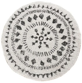 Koberec Jasmine3, (fi) 70 cm, biela/čierna