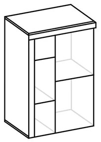 Obývacia stena KLOK - Sonoma / nie