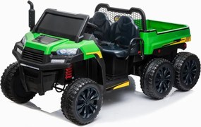 LEAN CARS Batériové vozidlo A730-2 Zelená a čierna 24V