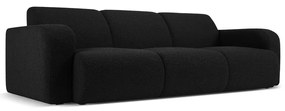 Čierna pohovka z textílie bouclé 235 cm Molino – Micadoni Home