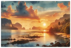 Obraz - Pohľad z pláže (90x60 cm)
