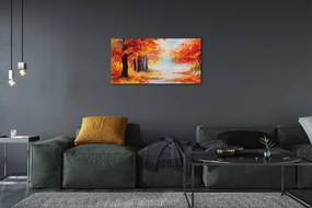 Obraz canvas Jesenné lístie stromu 120x60 cm