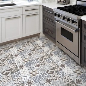 Vodoodolná samolepka na podlahu Ambiance Brown Style, 100 × 60 cm