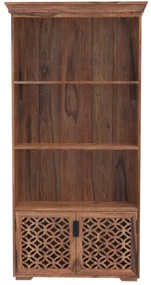 Knižnica Mira 90x180x35 indický masív palisander Super natural