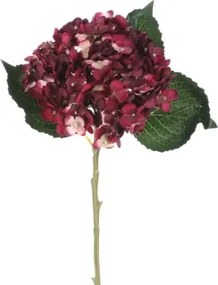 Umelá kvetina Hortenzia 50 cm, bordó%