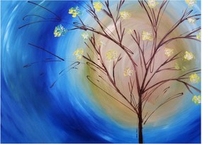 Obraz - Strom zakrývajúci slnko (70x50 cm)