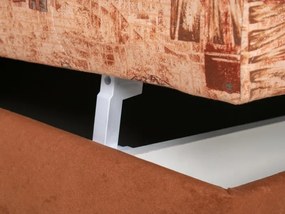 Polohovacia posteľ Alex Senior 120, hnedá (č.213 / 49, matrace b do 120 kg)