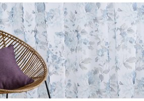 Bielo-modrá záclona 300x260 cm Elsa - Mendola Fabrics