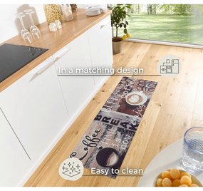 Hnedý koberec behúň 50x150 cm Enjoy Coffee Break – Hanse Home