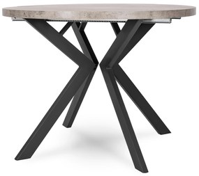 PROXIMA.store - Okrúhly stôl LUKAS FARBA: biela, FARBA NÔH: drevo