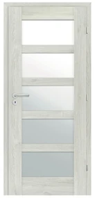 Classen Lukka Interiérové dvere M3 rámové, 70 P, 746 × 1 985 mm, fólia, pravé, dub sivý, presklené