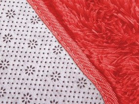 TZ Červený obdĺžnikový shaggy koberec Lana Rozmer: 100x150