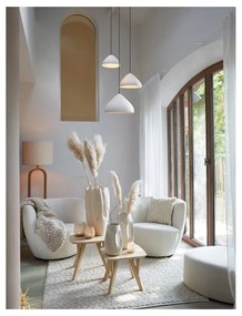 Krémové závesné svietidlo ø 32 cm Elimo – Light &amp; Living