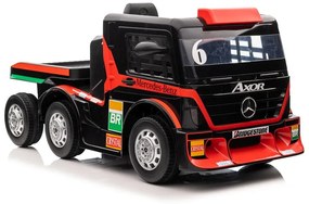 LEAN CARS Elektrický Kamión s prívesom Mercedes XMX622B LCD červená - 2X45W - 2x12V7Ah - 2023