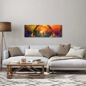 Obraz - Veštba (s hodinami) (90x30 cm)