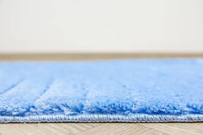 Kúpeľňový koberček Sara svetlomodrý, vlny