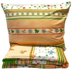Obliečky bavlnené Dino TiaHome - Detský set 130x90cm + 65x45cm