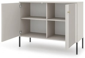 Komoda Isae 2D (kašmír + čierna). Vlastná spoľahlivá doprava až k Vám domov. 1123677