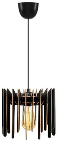 Luster na lanku 1xE27/60W/230V čierna pr. 23 cm