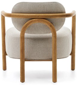 Béžové kreslo Melqui – Kave Home