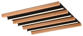 LED stmievateľné stropné svietidlo v čierno-prírodnej farbe 6x46 cm Fontana – Trio