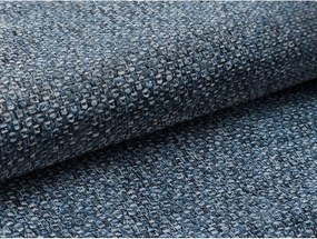 Modrá čalúnená dvojlôžková posteľ s úložným priestorom s roštom 160x200 cm Mano – Makamii