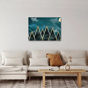 Obraz - Spln nad zlatými horami (70x50 cm)