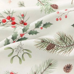 Goldea vianočný hranatý teflónový obrus - zimné vetvičky 80 x 80 cm