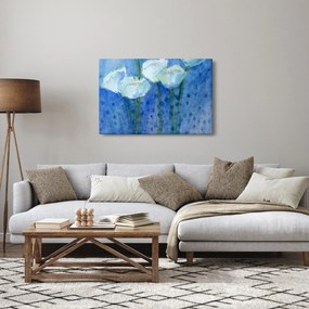 Obraz - Biele tulipány (90x60 cm)