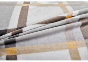 Sivo-hnedé obliečky na jednolôžko z mikroplyšu 140x200 cm – My House